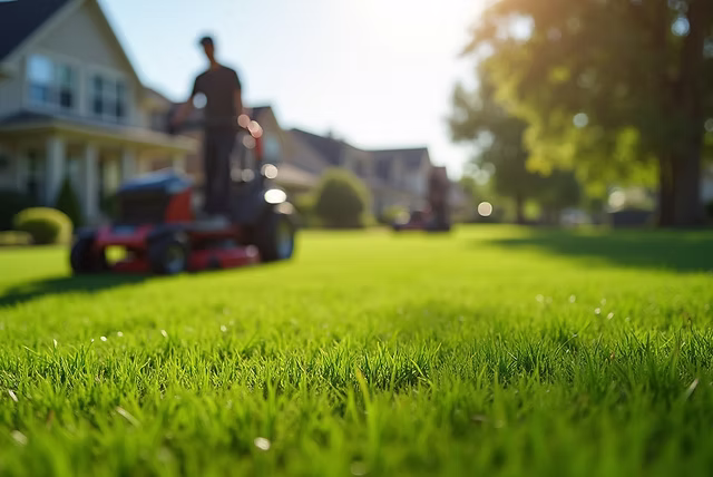 Professional lawn mowing and striping service